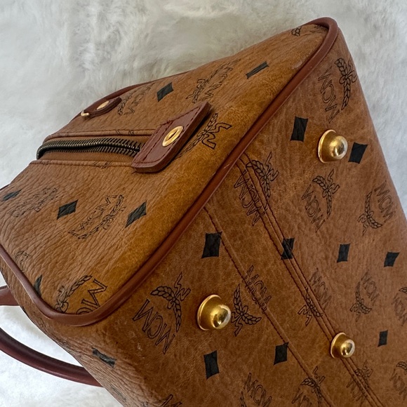 MCM Cognac Visetos Satchel - Picture 12 of 13